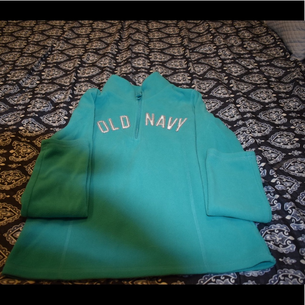 Old navy half zipped turquoise pullover